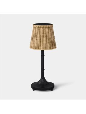 Rechargeable Outdoor Patio LED Lantern Lamp Black - Threshold Studio McGee NEW